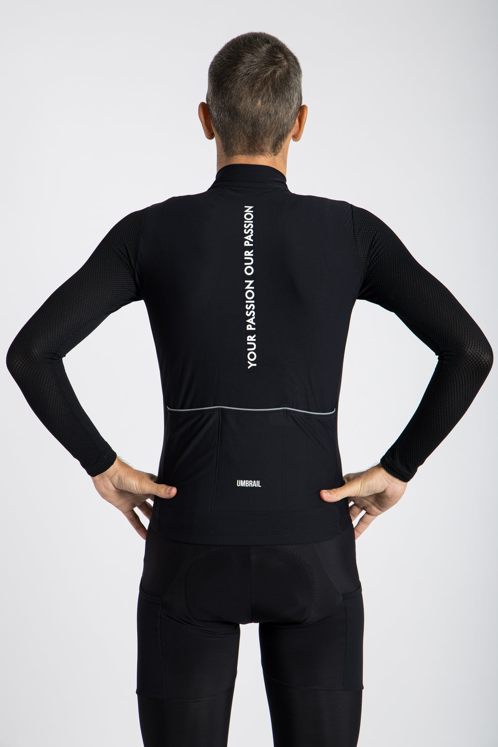 Umbrail Louison langermet sykkeltrøye - Sort - Unisex